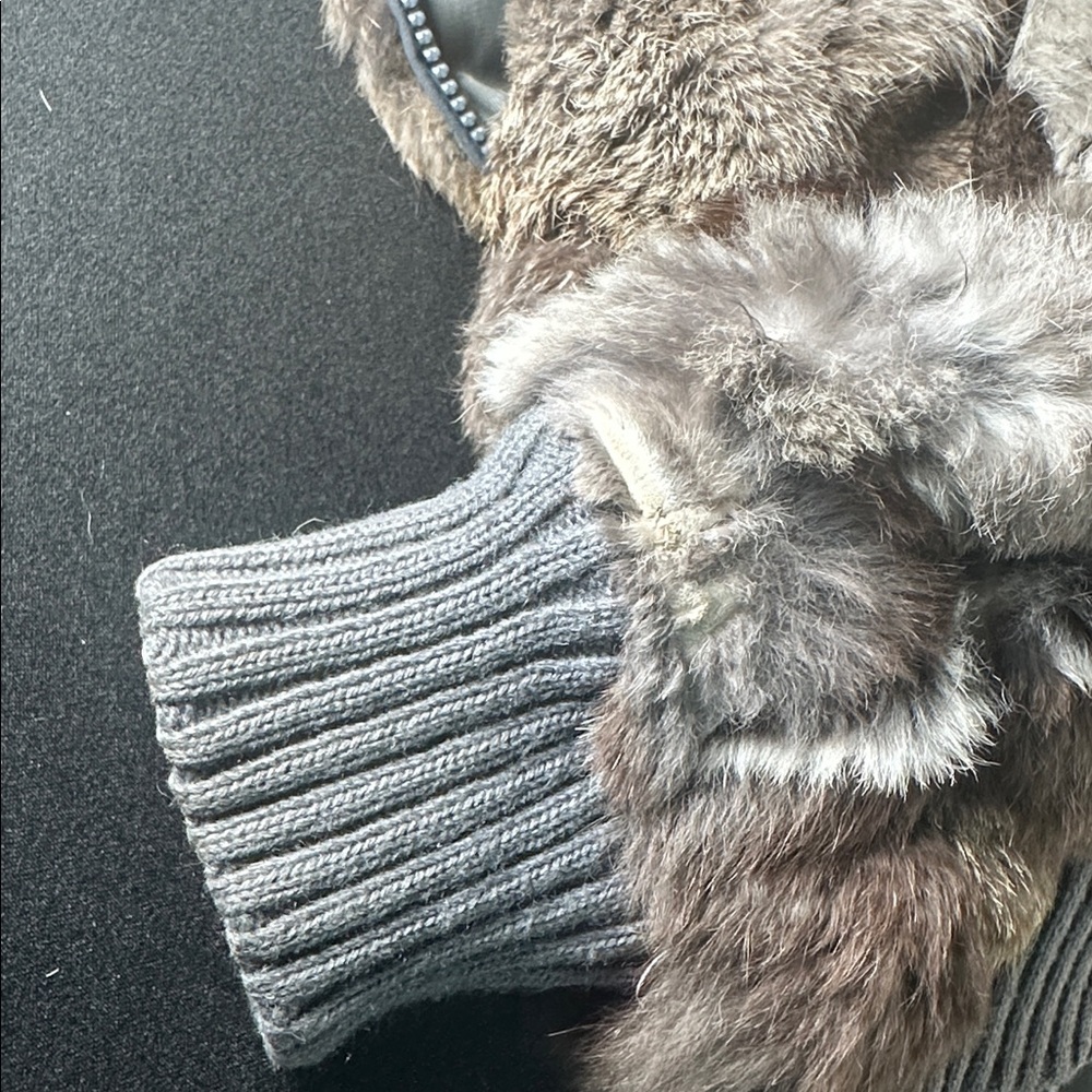 Multicolor Real Rabbit Fur Jacket. - Picture 10 of 10